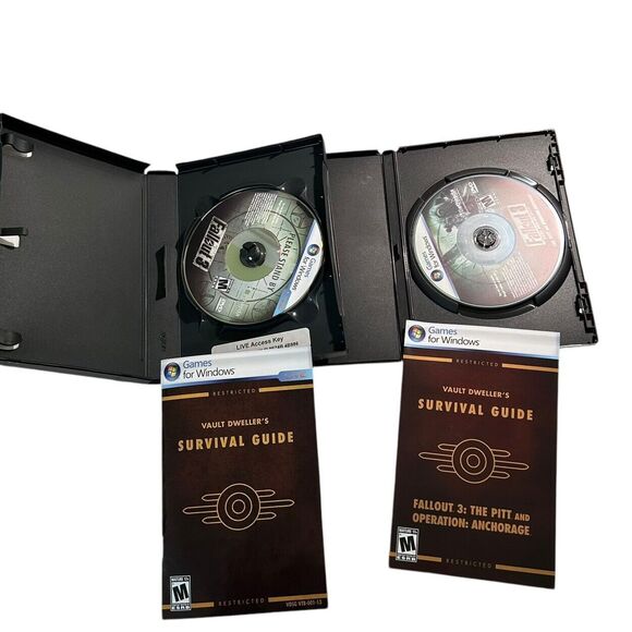 Fallout 3 PC DVD Video Game CIB & Game AddOn Pack The Pitt & Operation: Anchorag - Picture 5 of 8